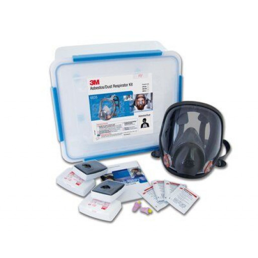 3M Medium Full Face Respirator Kit Asbestos/Silica/Dust - P3 (6835M)
