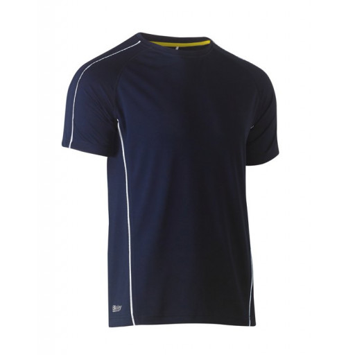 Bisley Cool Mesh Tee Navy with reflective piping