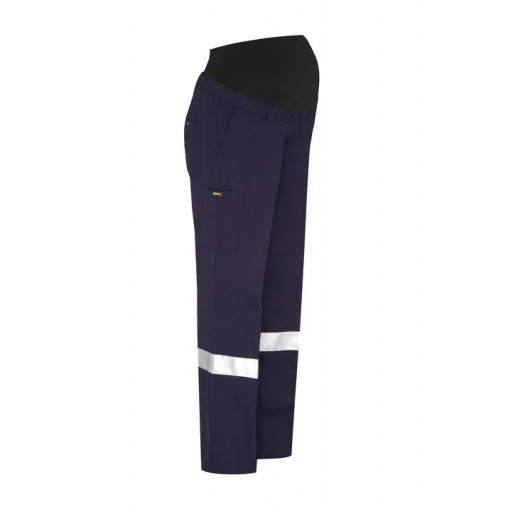 Bisley 3M Taped Maternity Drill Work Pant Navy