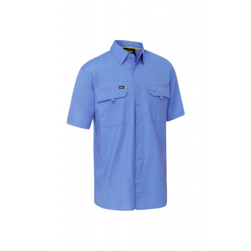 Bisley X Airflow Ripstop Short Sleeve Shirt Blue (BS1414-BULT) XL