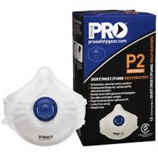 ProChoice Cupped Respirator P2 N95 with Valve (Box of 12) (PC321)