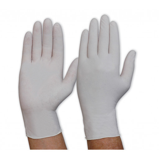 ProChoice Disposable Latex Glove WHITE Powder Free. Box of 100 pieces (MDLPF)