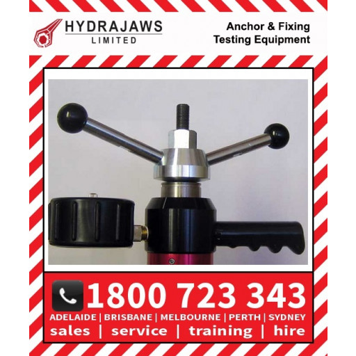 Hydrajaws Replacement turning handle with integrated nut and removable handles - 22mm  (RPLTH22)