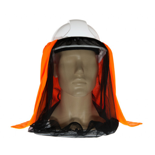 Uveto HI VIS ORANGE Net 'N Shade Head Face Protection Add-on