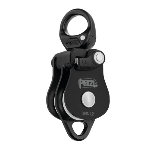 Petzl SPIN L2 BLACK Double pulley with swivel (P001CA01)