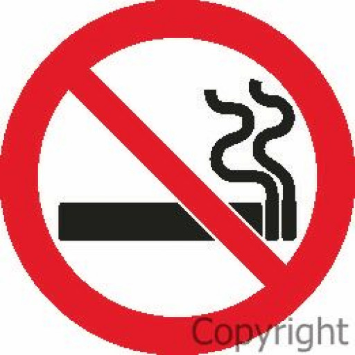 NO SMOKING Self Stick Vinyl