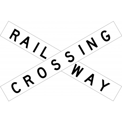 1350x238mm - Class 1 - Aluminium - Railway Crossing Positions (Each Crossarm) (R6-24B)