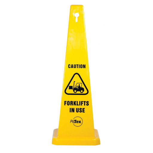 890mm Safety Cone - Caution Forklifts In Use (STC11)