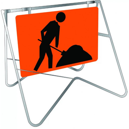 900x600mm - Swing Stand and Sign - Symbolic Worker (STD516)
