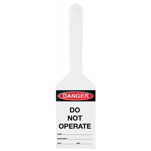 170x80mm - Self Locking Tags - Pkt of 25 - Danger Do Not Operate (UDT403)
