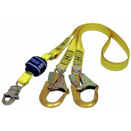 3M DBI SALA Force2 Shock Absorbing Lanyards Webbing Double Tail 2.0m overall length