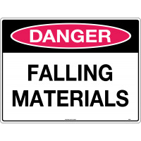 600x450mm - Corflute - Danger Falling Materials (263LC)