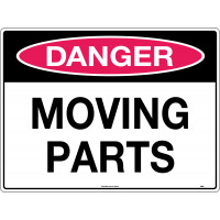 450x300mm - Metal - Danger Moving Parts (268LSM)