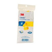 (Case of 100 bags) 3M Classic Uncorded Earplugs in Polybag Class 4 SLC80 23dB (5 pairs per bag) (70071612066)