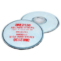3M GP2/GP3 Particulate, Ozone & Nuisance Level OV/AG Disc Filter (2138) -Pk 2