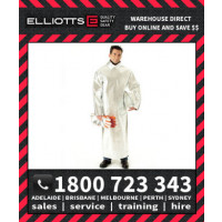 Elliotts Aluminised KEVLAR UNLINED CLOSED BACK SMOCK Furnace FR Welding Protective Clothing Workwear (AKS50U)