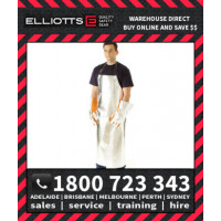 Elliotts Aluminised PREOX LINED APRON LARGE Furnace FR Welding Protective Clothing Workwear (APA4836WL)