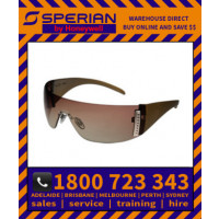 W102 Womens Eyewear Brown Frame Espresso Lens Hard Coat Safety Glasses