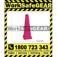 (CLP) CONE 4 SIDED - PINK BLANK 890mm Plastic