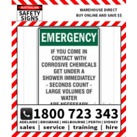 (S679BM) EMERGENCY IF YOU COME ETC 300x450mm METAL