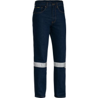 Bisley 3M Taped Rough Rider Denim Jeans Blue (BP6050T-BTWB) Size 94L
