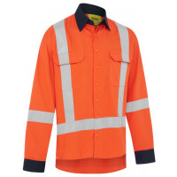 Bisley TTMC W17 Cool Lightweight Drill Shirt Orange
