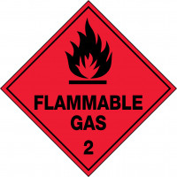 270x270mm - Magnetic - Flammable Gas 2 (HLTM102.1MAG)