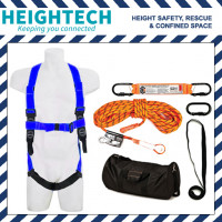 Basic Roofer's Kit with Safety Harness and 25m Ropeline