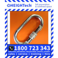 25kN Steel Oval Carabiner with a locking Screw Gate (299S)