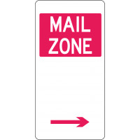 225x450mm - Aluminium -Mail Zone (Right Arrow) (R5-26(R)