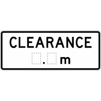 1500x600mm -  Class 1 - Aluminium - Clearance _._m (R6-12)