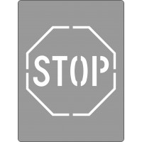 600x450mm - Poly Stencil - Stop (Picto) (ST1208)