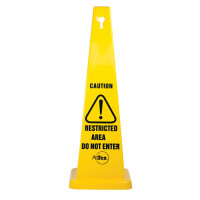 890mm Safety Cone - Caution Restricted Area Do Not Enter (STC12)