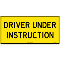 250x525mm - Metal - Driver Under Instruction (TC405LSM)