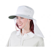Uveto S-M WHITE Tammin Broad Brim Sun Hat
