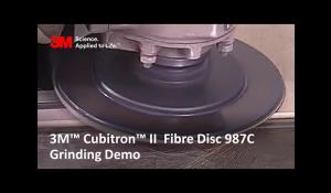 3M™ Cubitron™ II Fibre Disc 987C Grinding Demo