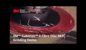 3M™ Cubitron™ II Fibre Disc 982C  Grinding Demo